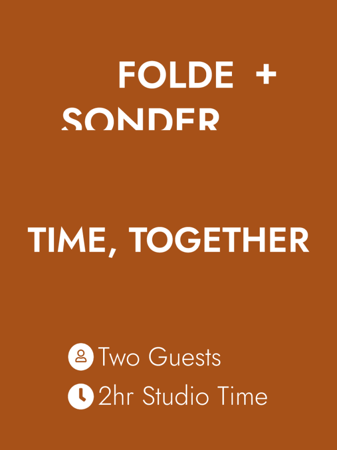 E-Gift Card – TIME, TOGETHER - Two Guests - 2hr Studio Time