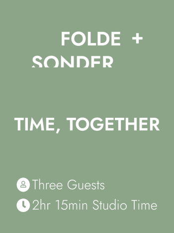 E-Gift Card – TIME, TOGETHER - Three Guests - 2hr 15min Studio Time