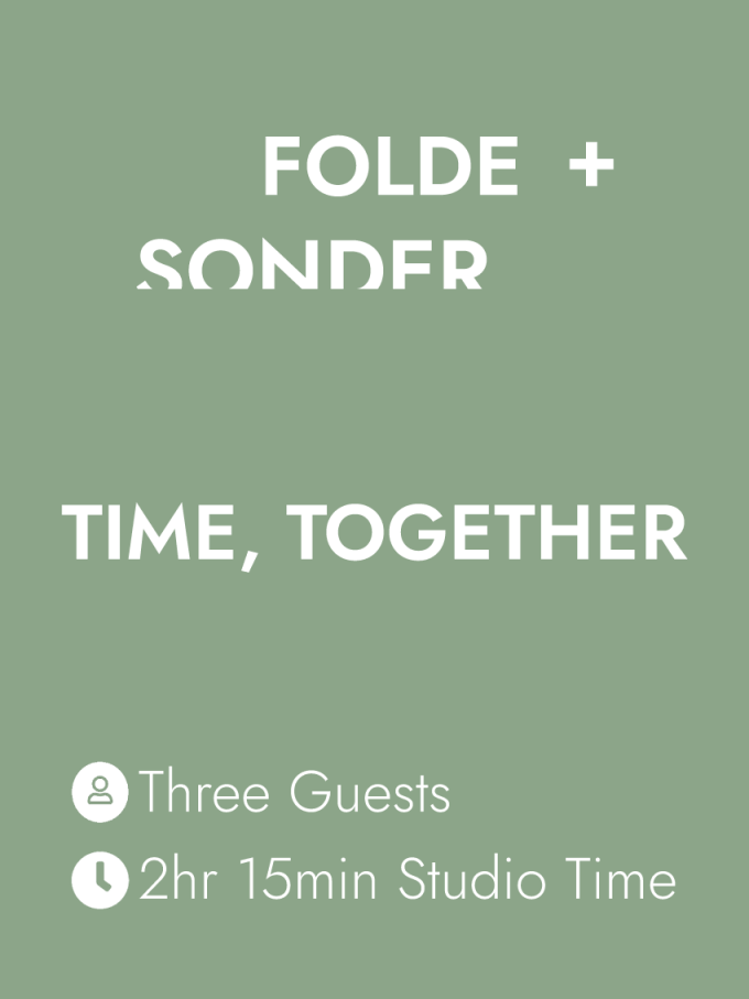 E-Gift Card – TIME, TOGETHER - Three Guests - 2hr 15min Studio Time