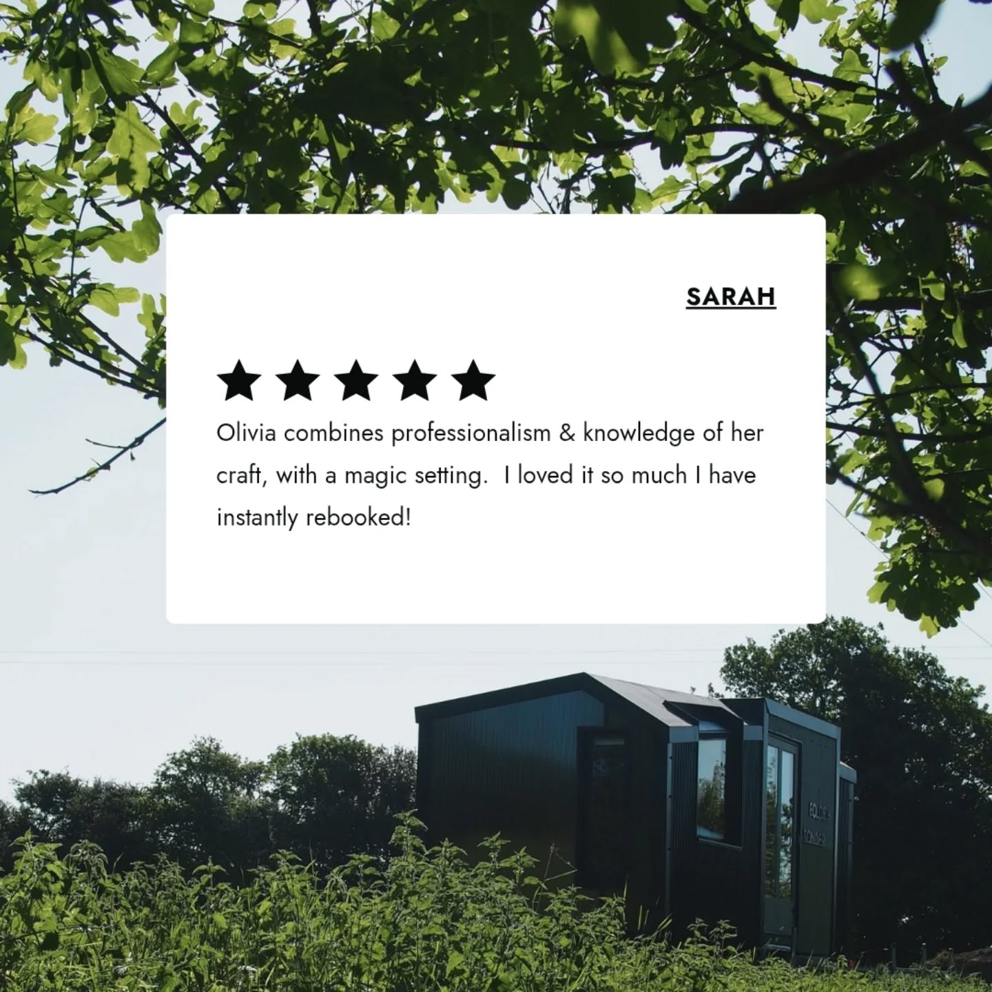 H A P P Y C L I E N T S 💚
.
.
.
.
#testimonial #foldeandsonder #wellness #Nature #eastsussex #massagetherapy #holistic #studiolife